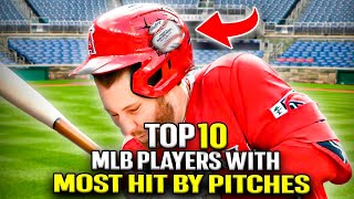 MLB players with The Most Hit by Pitches [upl. by Suhcnip]