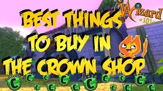 Wizard101 The BEST Things to Buy in the Crown Shop [upl. by Winona658]