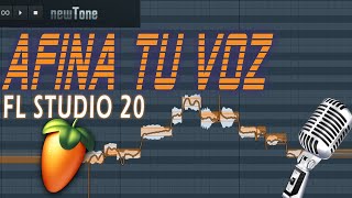 Cómo AFINAR la VOZ en FL Studio 20 🍐  Newtone TUTORIAL COMPLETO [upl. by Kurtz]