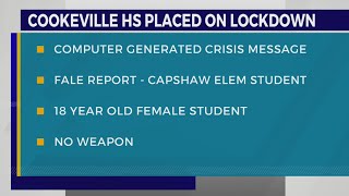 Cookeville High School placed on lockdown [upl. by Shurlocke]