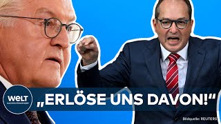 UNION quotAmpel auflösenquot  Alexander Dobrindt fordert Bundespräsident Steinmeier zum Eingreifen auf [upl. by Micky182]