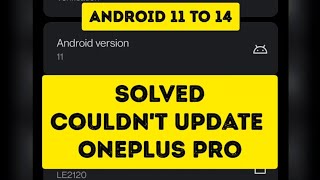 Error Updating OnePlus 9 Pro Oxygen OS 11 Solution Manual Update [upl. by Eagle]