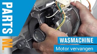 Motor vervangen van wasmachine PartsNL uitleg [upl. by Ogdon]