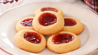 Galletas de Mantequilla con Mermelada hechas con solo 4 Ingredientes [upl. by Deelaw670]