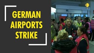 German Airports brace for strike canceled 55 flights [upl. by Hun895]