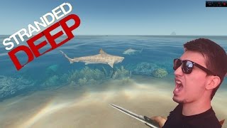 Stranded Deep 1  Un Naufrago entre tiburones y cangrejos [upl. by Macdonell]