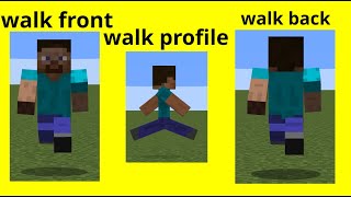 minecraft walk from front animation reference [upl. by Cornela]