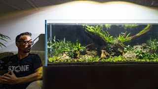 120 GALLON NATURE AQUARIUM AQUASCAPE  FULL STEP BY STEP TUTORIAL [upl. by Elleneg843]