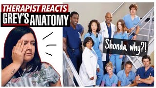 Therapist Reacts Greys Anatomy [upl. by Jahdiel733]