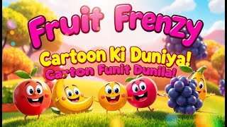 Cartoon Fruits Ki Duniya Sabhi Falon Ka Masti Bhara Safar [upl. by Yecnay]