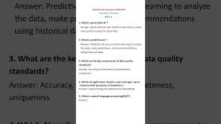 Salesforce AI Associate Certification helpful questions and Answers part 1 [upl. by Fauch]