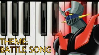 Piano Tutorial MAZINGER Z  Battle Song [upl. by Ecydnac]