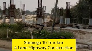 Shimoga To Bhadravathi New Highway Construction Latest Update 23 Jan [upl. by Margalo795]