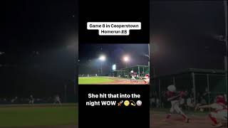 She hit 8 home runs  cooperstown baseball mlb [upl. by Yrrah]