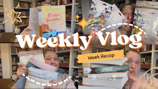 Weekly Vlog 5  je relève des défis et je reçois pleins de livres [upl. by Estas]