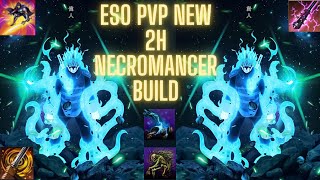 ESO New Necromancer 2h greatsword build testing u40 [upl. by Shushan]