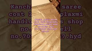 Kanchi pattu saree cost 2160 Rooplaxmi Handloom silks Call no701380 1147hyd [upl. by Terbecki]