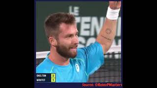 Corentin Moutet Produces Moment Of Magic Against Ben Shelton [upl. by Ailla]