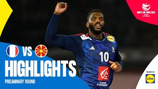 France vs North Macedonia  Highlights  EHF EURO 2024 [upl. by Bordie620]