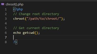 PHP  chroot function [upl. by Annalla]