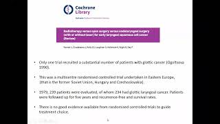 Landmark Surgical trials for carcinoma of Larynx and Hypopharynx Dr Shivakumar Thiagarajan [upl. by Acul]