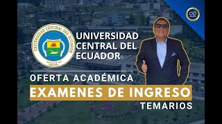 ADMISION UNIVERSIDAD CENTRAL DEL ECUADOR  CAP 1 [upl. by Howund]