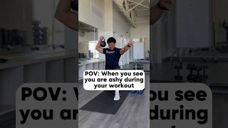 Ashy Larry 😬🧴 funnyvideo workoutvideo gym personaltrainer fitness [upl. by Yoho405]