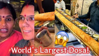 World’s Largest Dosa In Cannought Place 😱😋  Delhi Vlog  vlog vlogs cannoughtplace delhi [upl. by Macmahon]