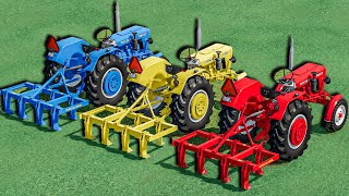 Work with Colors  CULTIVATING WORK on ABANDONED FIELD with URSUS Tractors  Farming Simulator 22 [upl. by Rema102]