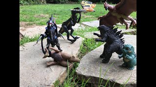 Godzilla vs Gigan STOP MOTION MOVIE [upl. by Akaya]