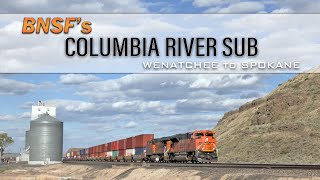 BNSFs Columbia River Sub Wentachee to Spokane Washington [upl. by Lletnahs]