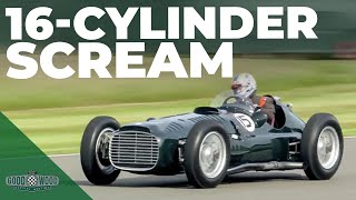 Incredible BRM with a V16 ENGINE sounds amazing at Goodwood  Revival 2023 [upl. by Goldsmith869]