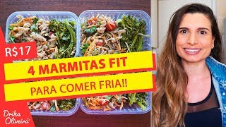 MARMITA QUE NÃO PRECISA ESQUENTARMarmita fria para o trabalhoReceita fitSalada de macarrão Ep36 [upl. by Adnale]