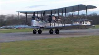 Vickers Vimy Flight by Museum Volunteers on Top Gear Circuit Dunsfold 2008 [upl. by Patrizius342]