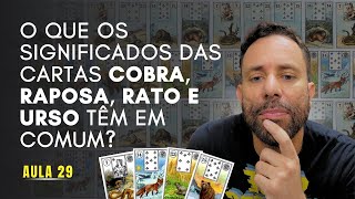 O Que os Significados das Cartas Cobra Raposa Rato e Urso Têm em Comum no Baralho Cigano Aula29 [upl. by Anitsirhk47]