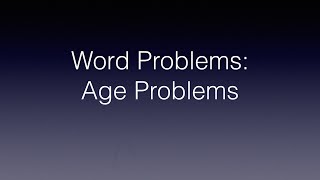 Word Problems Age Problems Tagalog Math Civil Service Exam [upl. by Nayrbo]