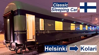 Finnish Night Train Helsinki  Kolari in Classic Sleeping Car part 1 Helsinki  Tampere  Oulu [upl. by Assed651]