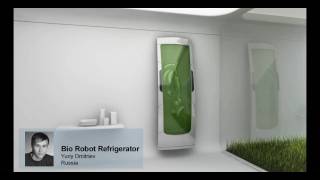 Electrolux Design Lab 2010 Finalist Bio Robot Refrigerator by Yuriy Dmitriev Russia [upl. by Oiziruam]