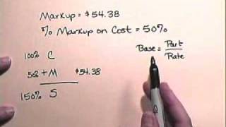 Markup on Cost  wwwatcmathprofcom [upl. by Bonucci897]