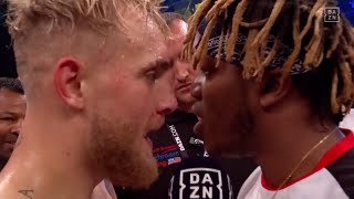 KSI amp Jake Paul FaceOff In Ring Ahead of Potential Fight [upl. by Audley]