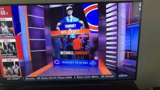 Fans react Bears select Trubisky 2017 NFL draft [upl. by Knorring]