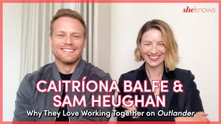 Caitríona Balfe amp Sam Heughan Talk Outlander Memories amp Why They Cant Wait for Balfe to Direct [upl. by Weinman]