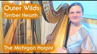 Timber Hearth Outer Wilds Harp Cover  The Michigan Harpist [upl. by Yenial]