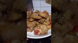 House food  cooking fork with chili sauce  vidioshort  youtubeshort  trading [upl. by Elatan]