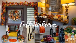 Front Porch  Fall Makeover  Step By Step  Relaxing Vlog [upl. by Cadmar843]