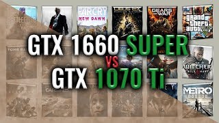 GTX 1660 SUPER vs GTX 1070 Ti Benchmarks  59 tests [upl. by Ifok]