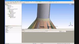 ANSYS 121 Tutorial  Non Linear Buckling [upl. by Pampuch158]