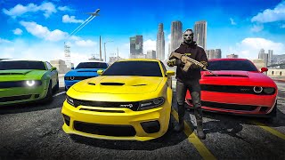 Cops HATED My Dodge Demon Gang in GTA 5 RP [upl. by Laehctim]