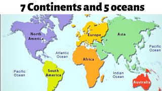 Did you know 7 continents and ocean continents and oceans [upl. by Hew]