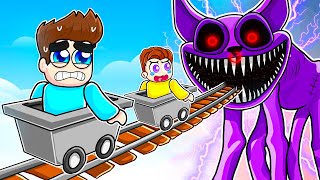 CART RIDE INTO CATNAP SCARY ROBLOX [upl. by Sanfourd]